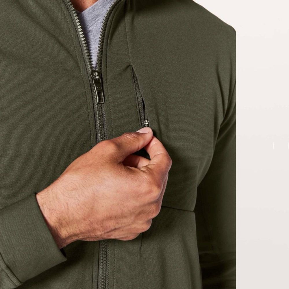 Lululemon Sojourn Jacket In Dark Olive Small - Picture 4 of 10